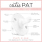 Cutie PAT Flat (0m+) Pacifier + Teether