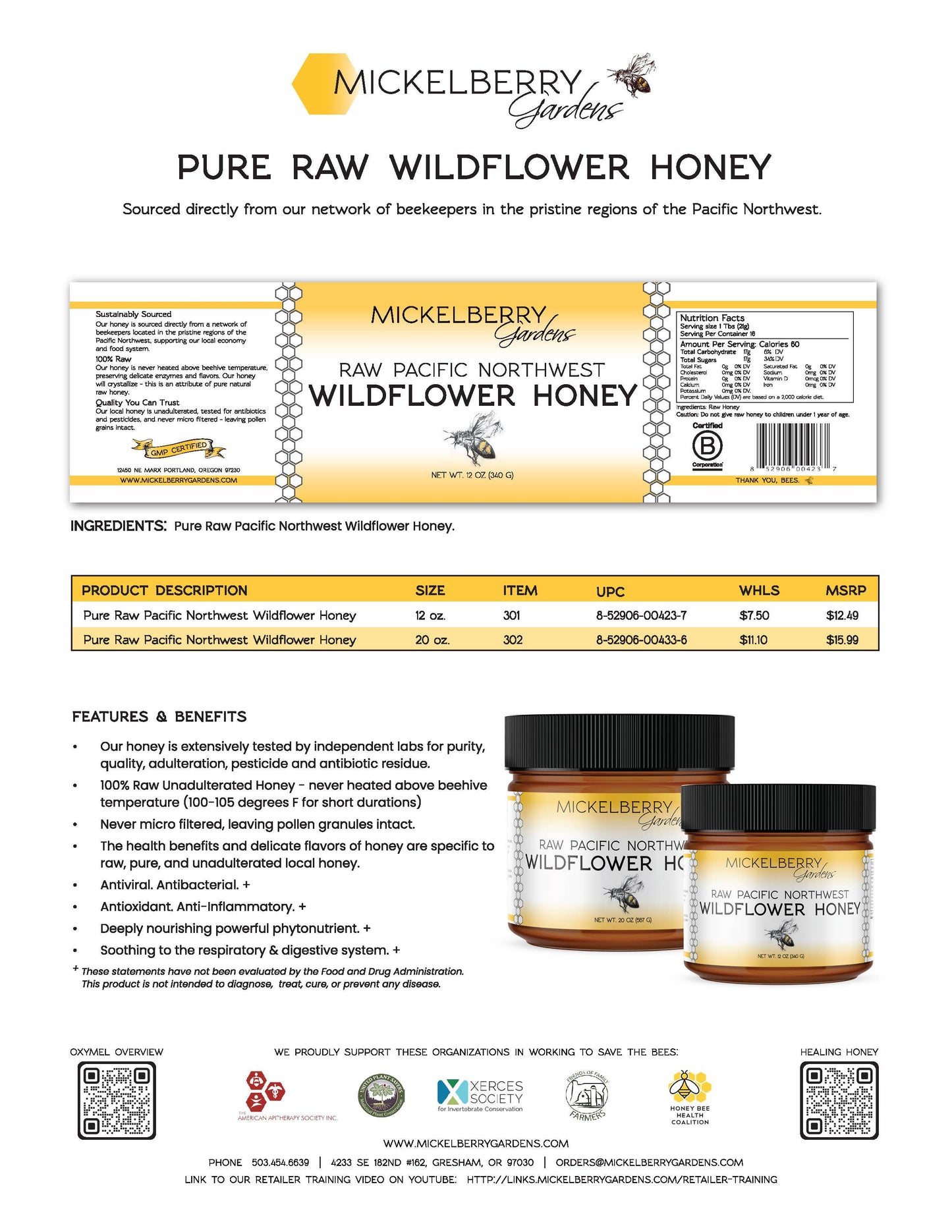 Raw Wildflower Honey — nature's oldest remedy
