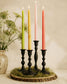 Pair of Hand-Dipped Beeswax Taper Candles