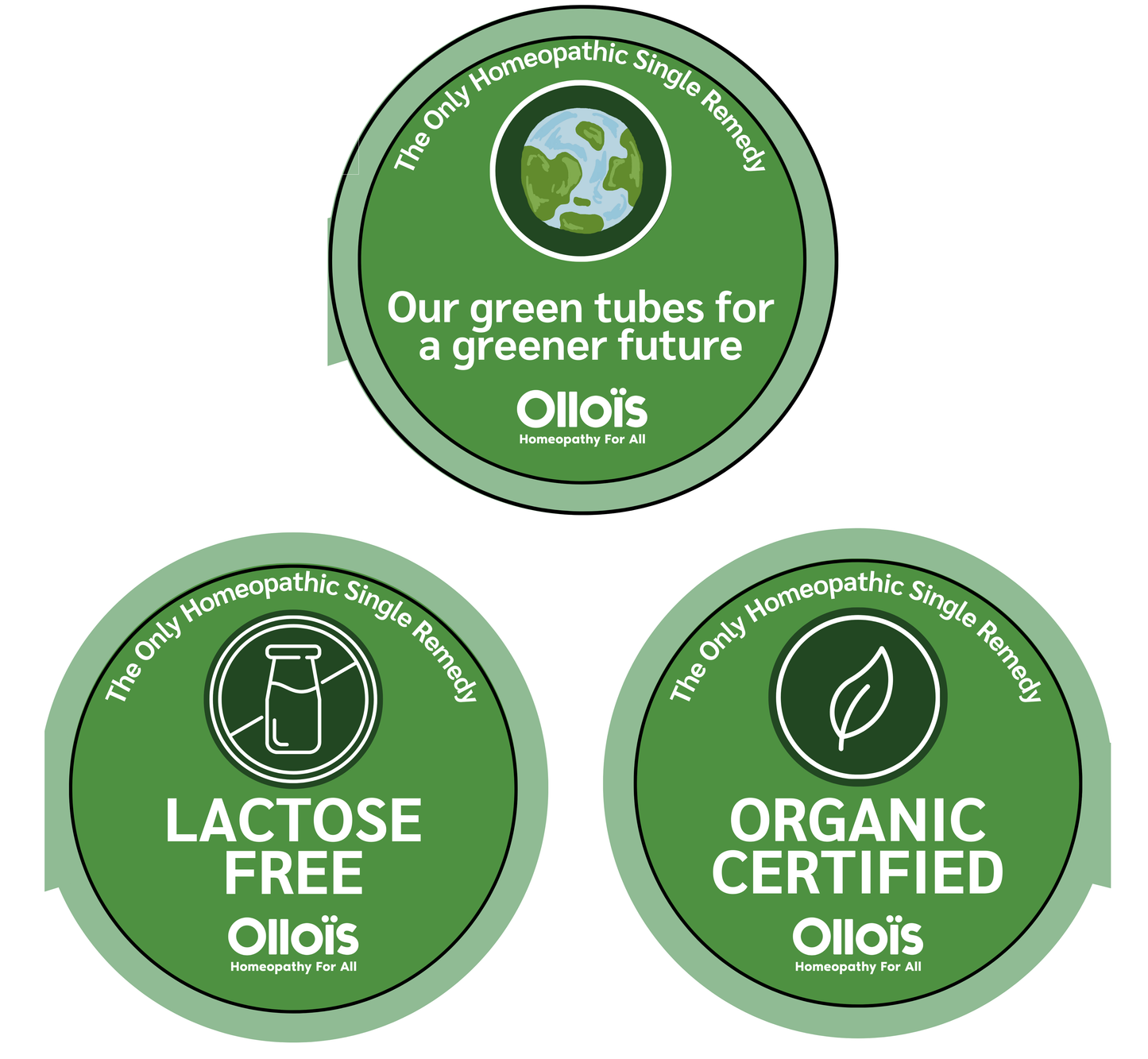 Olloïs Sabina 30c Organic & Lactose-Free Pellets, 80ct
