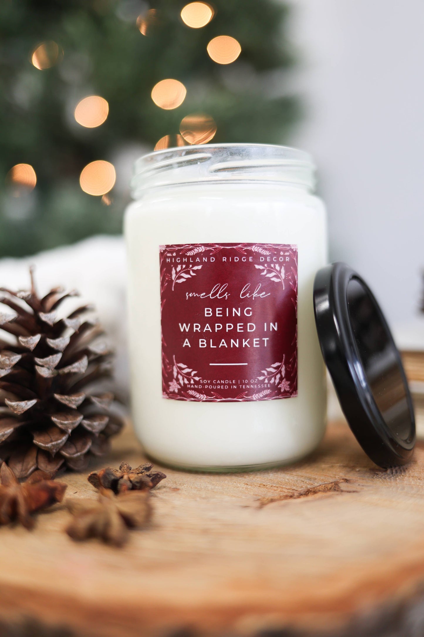 Cranberry and Fig Fall Candle | Wood Wick Soy Candle