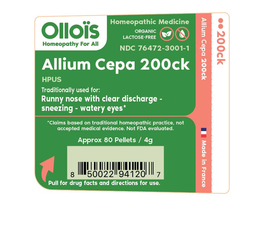 Olloïs Allium Cepa 200CK Vegan Organic kosher, 80 Pellets