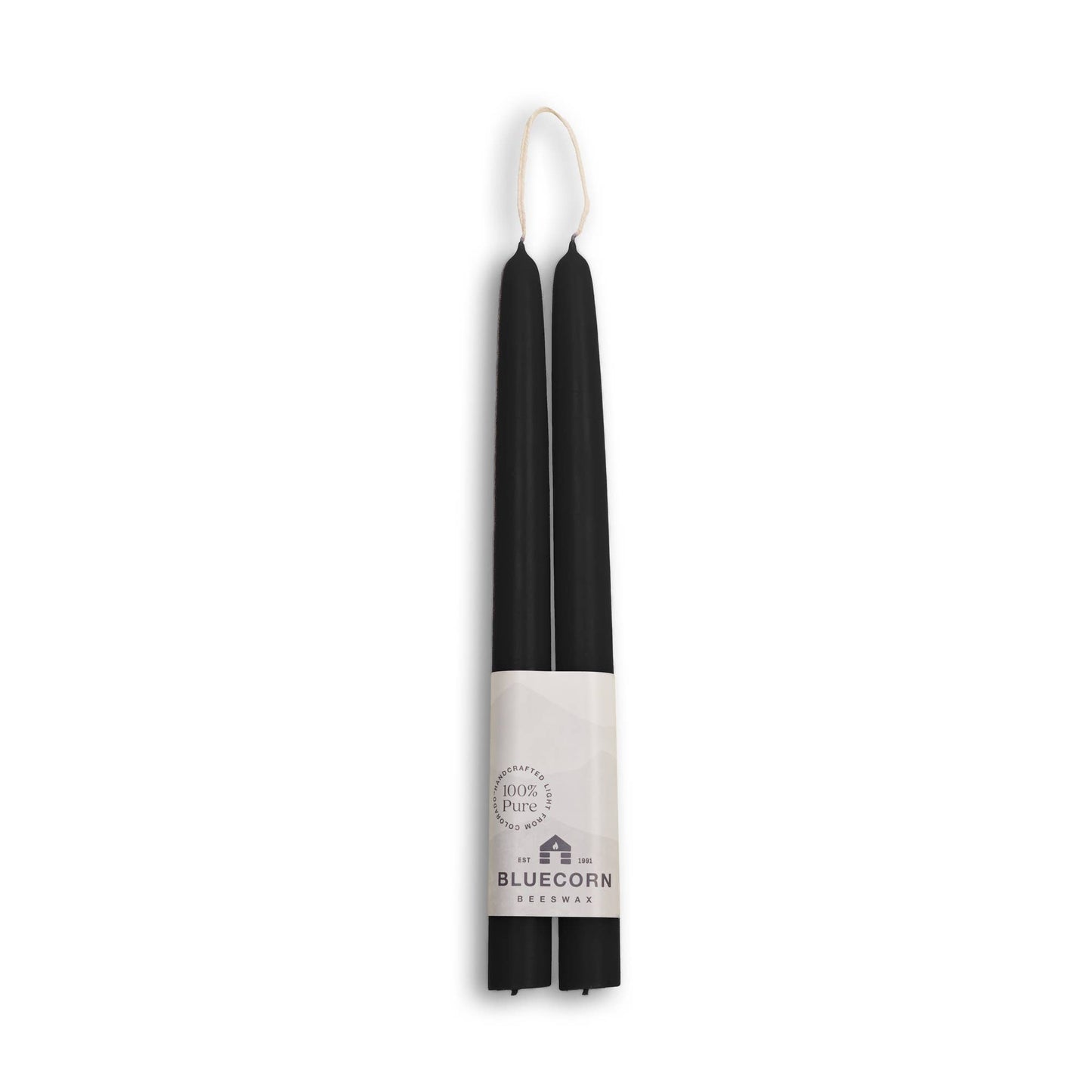 Pair of Hand-Dipped Beeswax Taper Candles