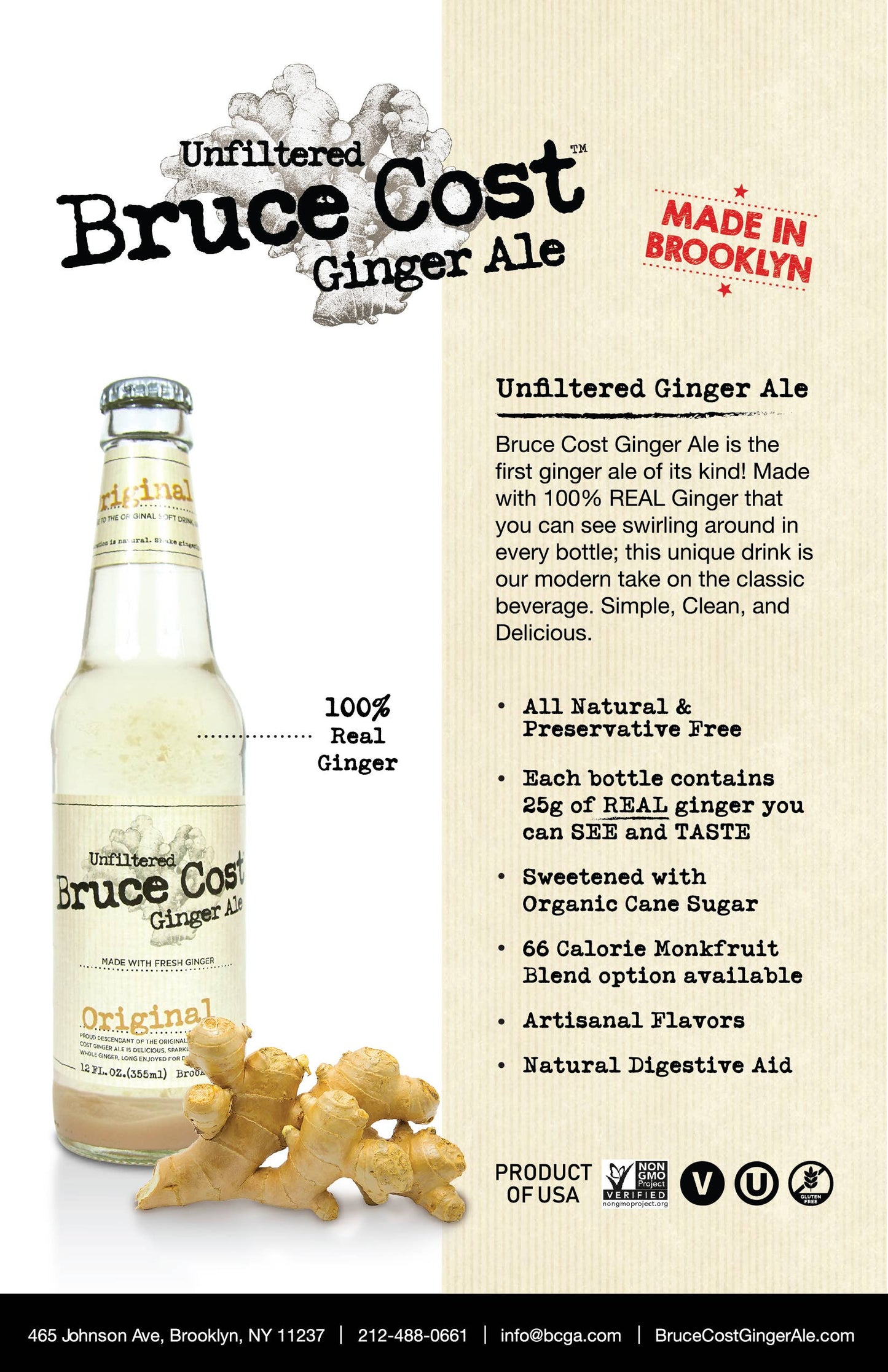 Bruce Cost Ginger Ale - Pomegranate w/ Hibiscus