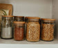 Bamboo Jar Lid Wide Mouth - ***Jars not included