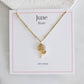 Birth Flower Necklaces - Waterproof