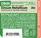 Olloïs Zincum Metallicum 30c Organic Lactose-Free,80 pellets