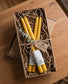 Pair of Hand-Dipped Beeswax Taper Candles
