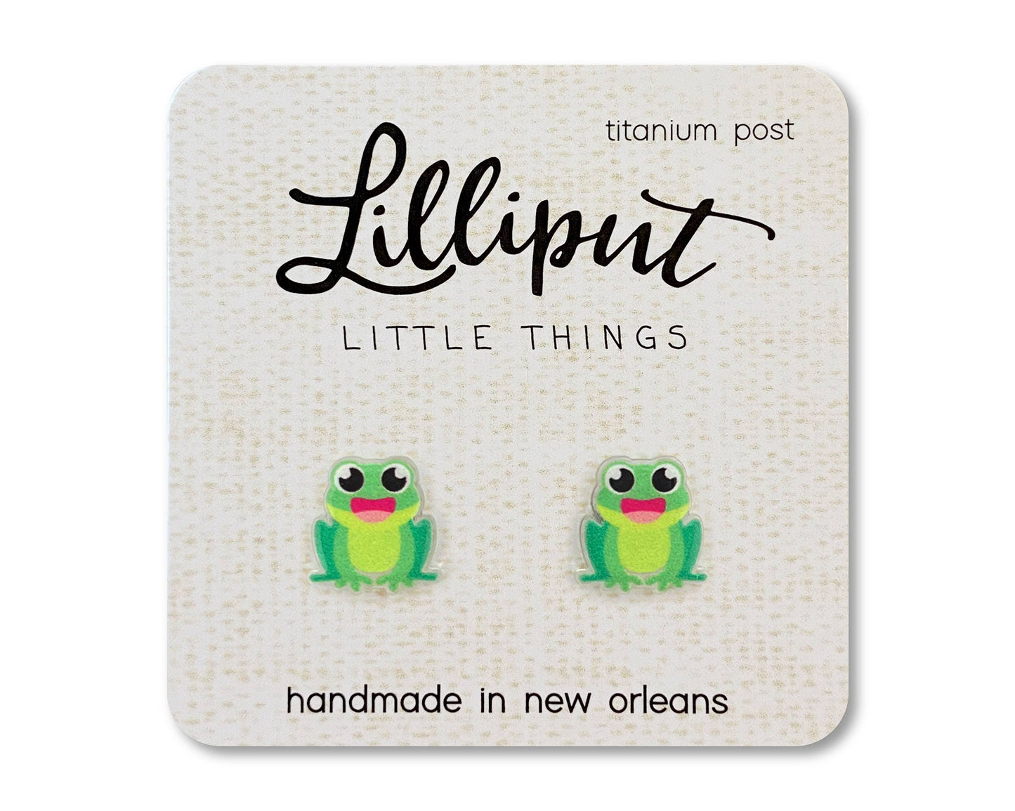 Frog Earrings // Animal Earrings