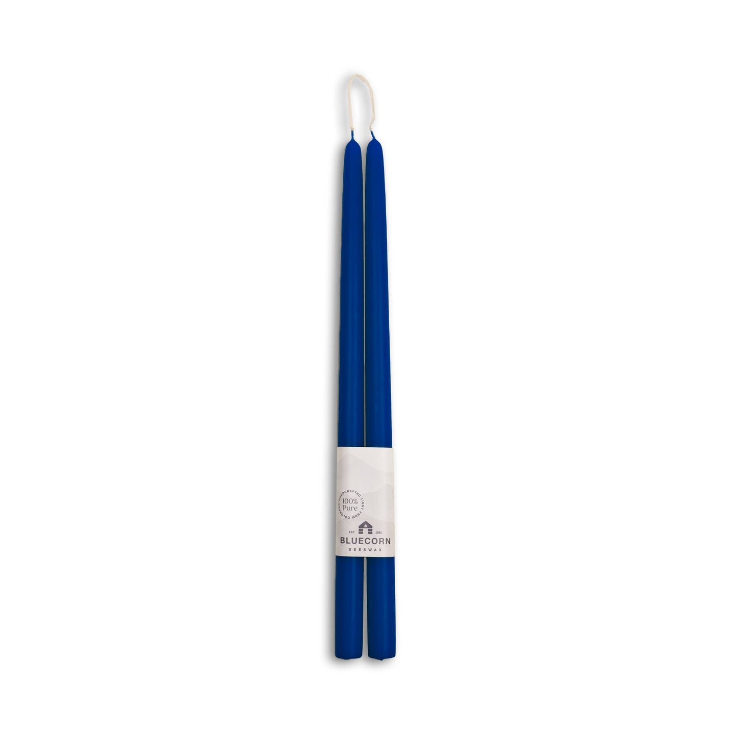 Pair of Hand-Dipped Beeswax Taper Candles