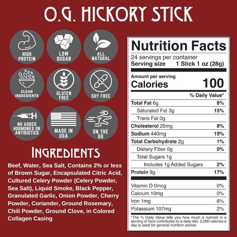 O.G. Hickory Beef Stick