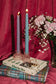 Pair of Hand-Dipped Beeswax Taper Candles