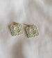 Spring Floral Embossed Earrings
