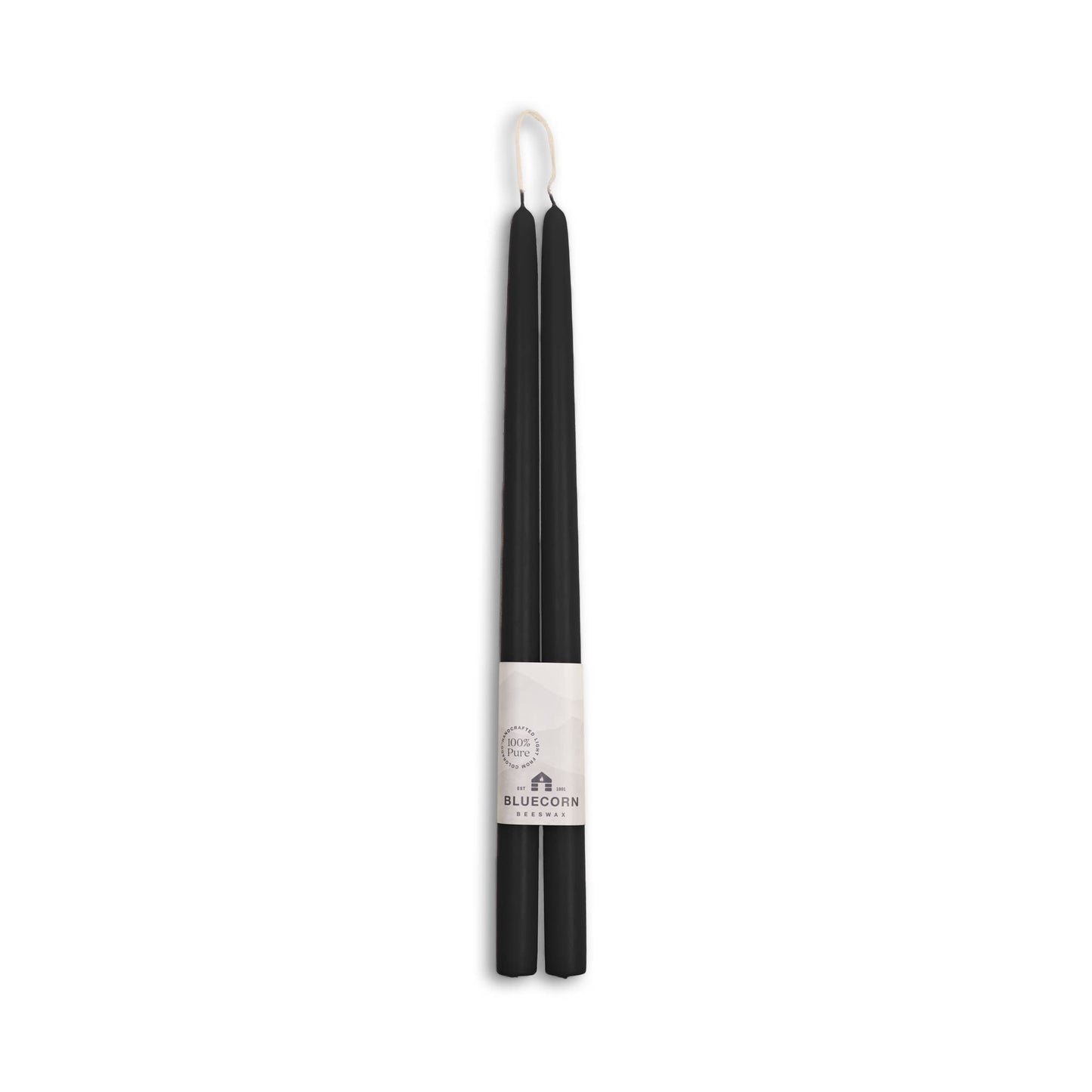 Pair of Hand-Dipped Beeswax Taper Candles
