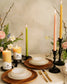 Pair of Hand-Dipped Beeswax Taper Candles