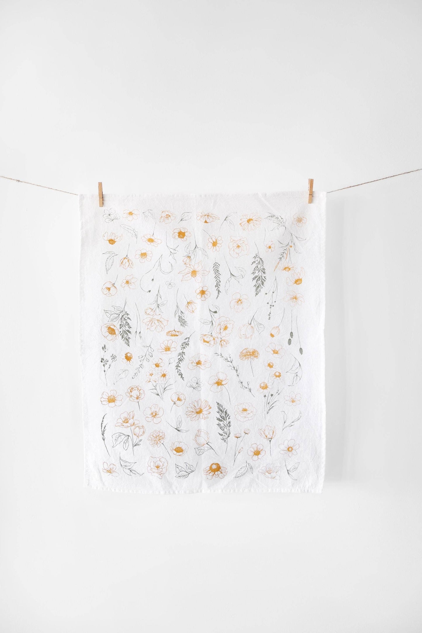 Flower Garden Tea Towel