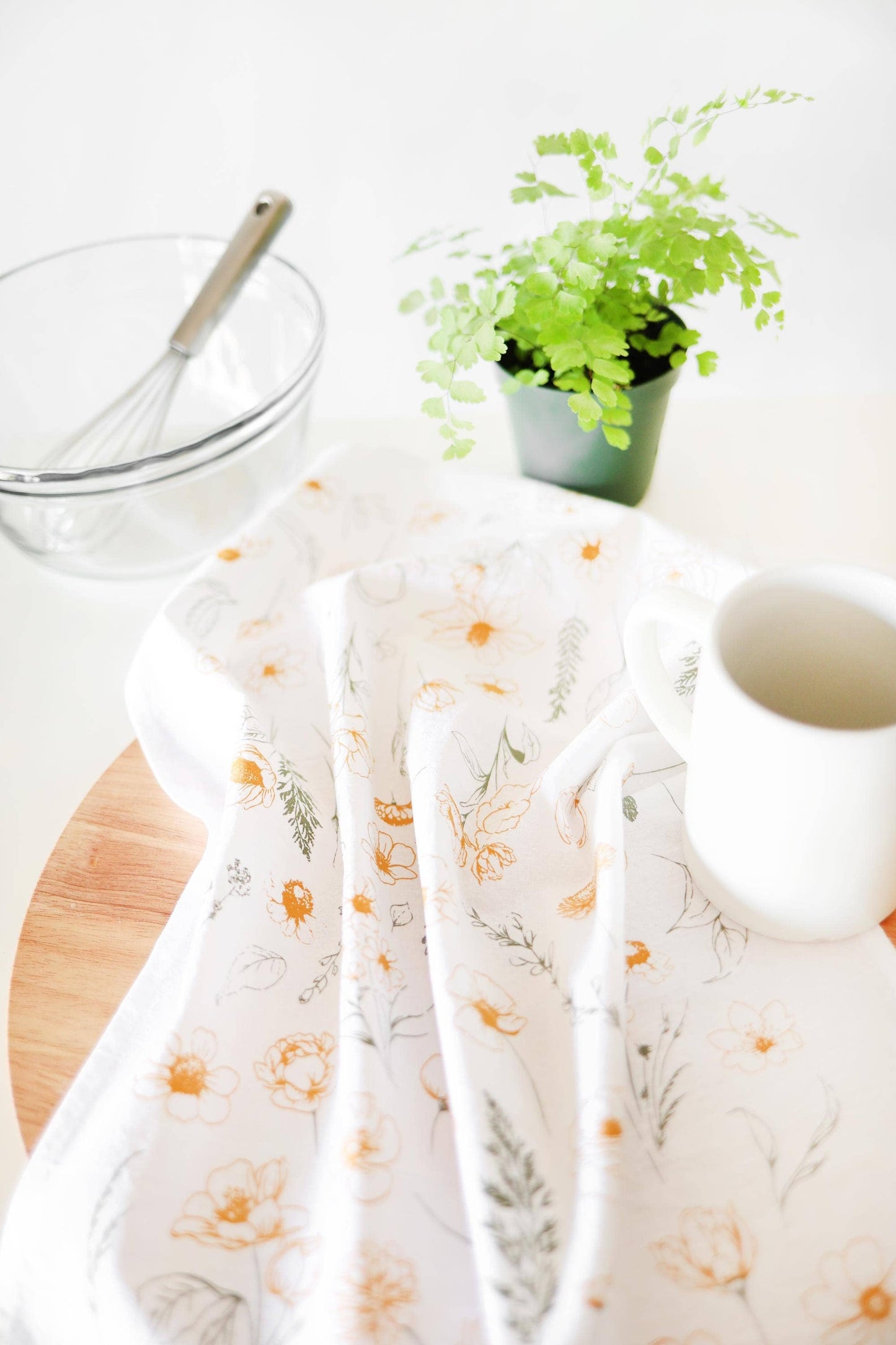 Flower Garden Tea Towel