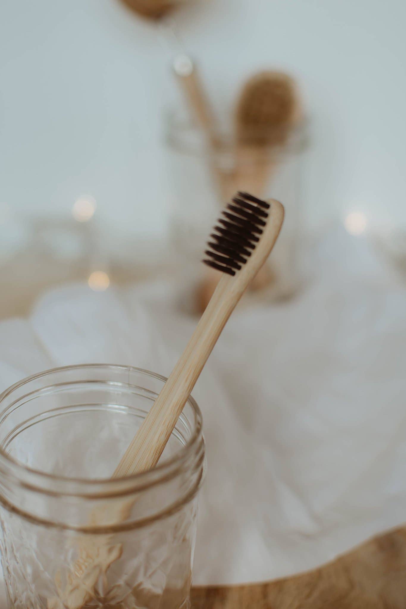 Bamboo Adult Toothbrush - Cream