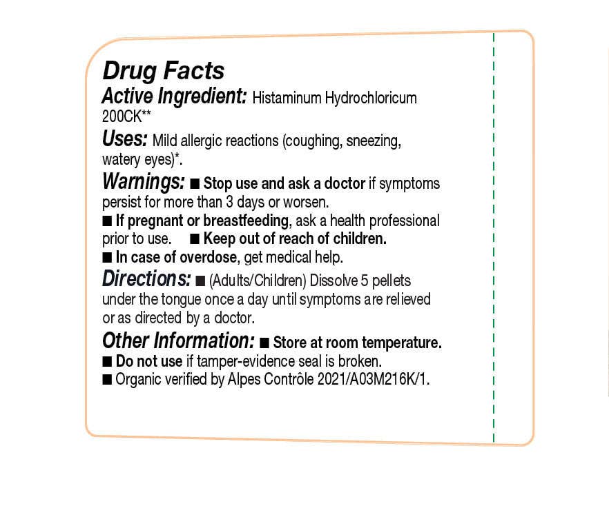 Olloïs Histaminum Hydrochloricum 200CK Vegan Organic, 80 Pel