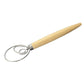 13" Danish Dough Whisk with wood handle