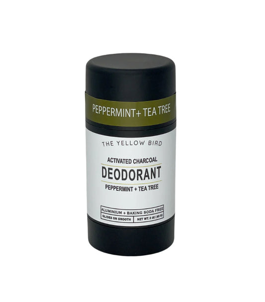 Activated Charcoal Peppermint + Tea Tree Deodorant