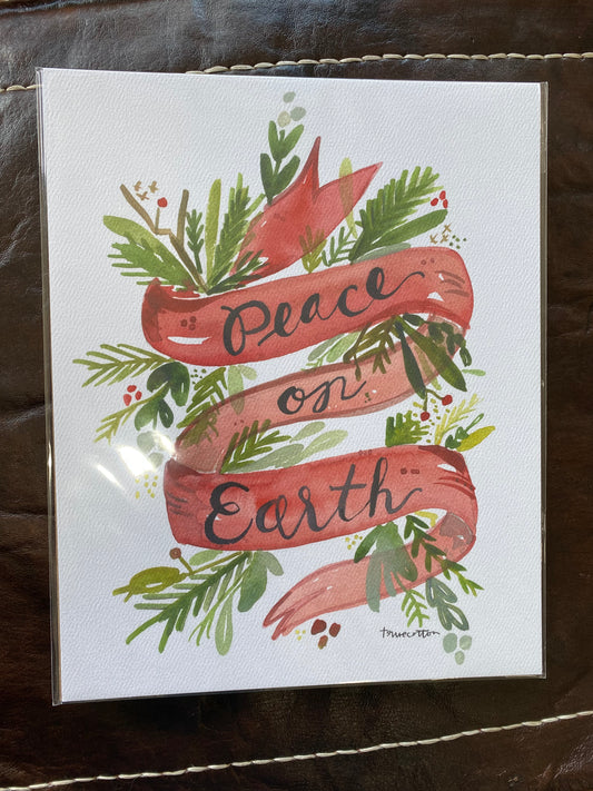 Peace on earth print