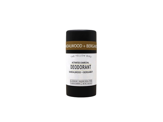 Activated Charcoal Sandalwood + Bergamot Deodorant