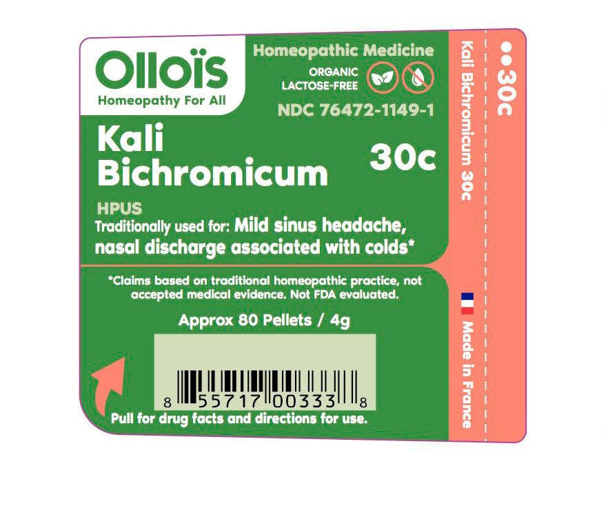 Olloïs Kali Bichromicum 30C Vegan Organic kosher, 80 Pellets