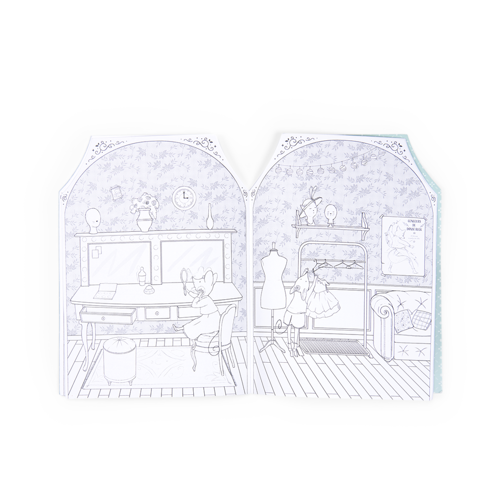 Coloring Books (20p.) + 170  Stickers (Pack of 6)