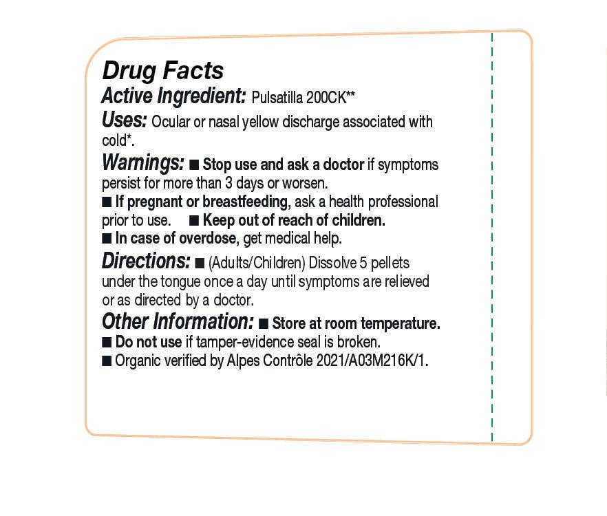 Olloïs Pulsatilla 200CK Vegan Organic kosher, 80 Pellets