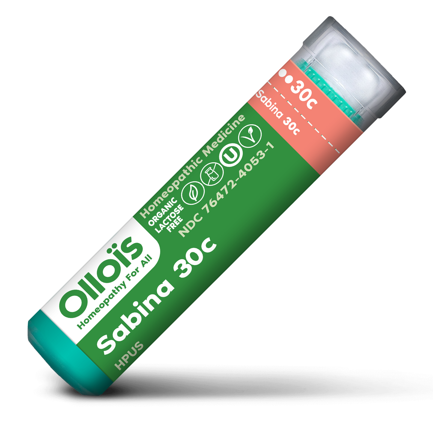 Olloïs Sabina 30c Organic & Lactose-Free Pellets, 80ct