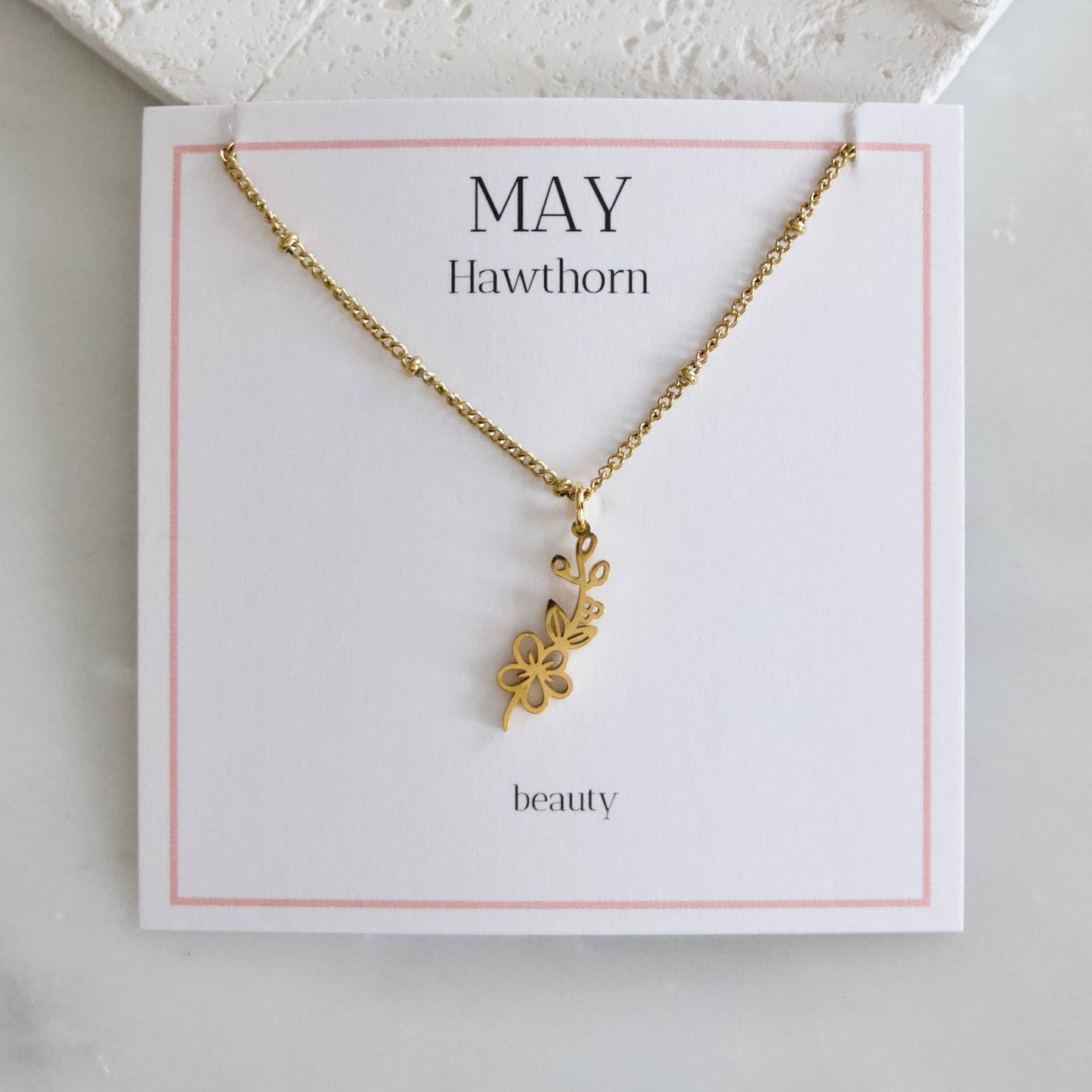 Birth Flower Necklaces - Waterproof