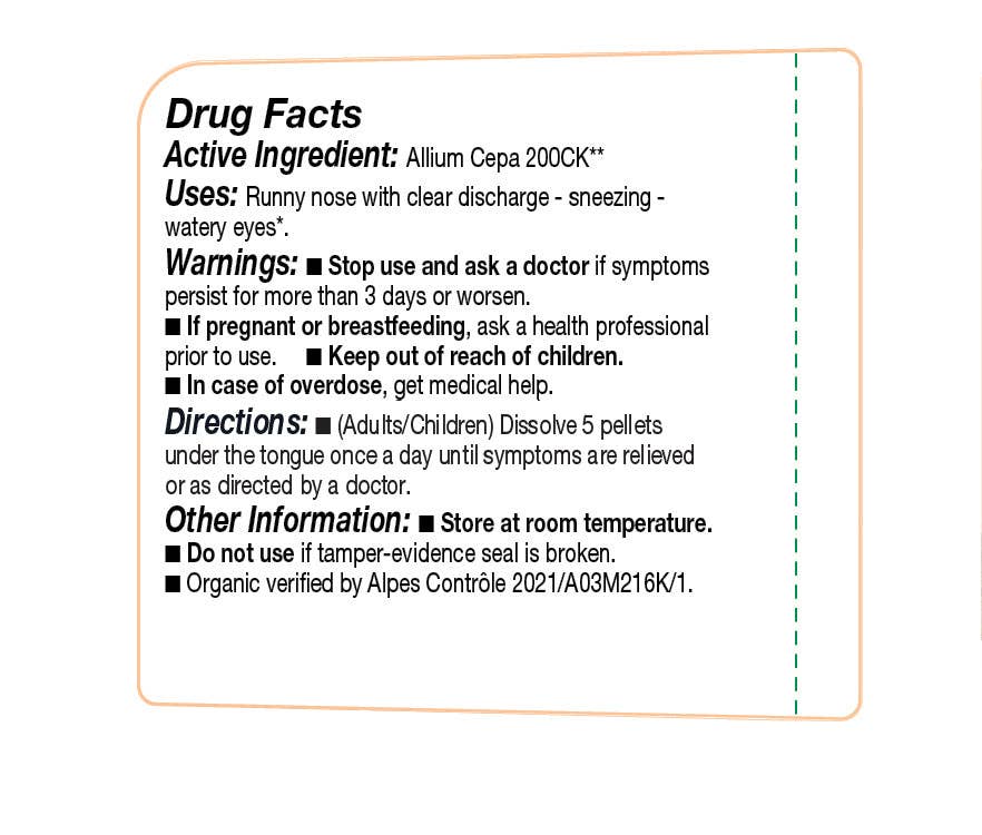 Olloïs Allium Cepa 200CK Vegan Organic kosher, 80 Pellets