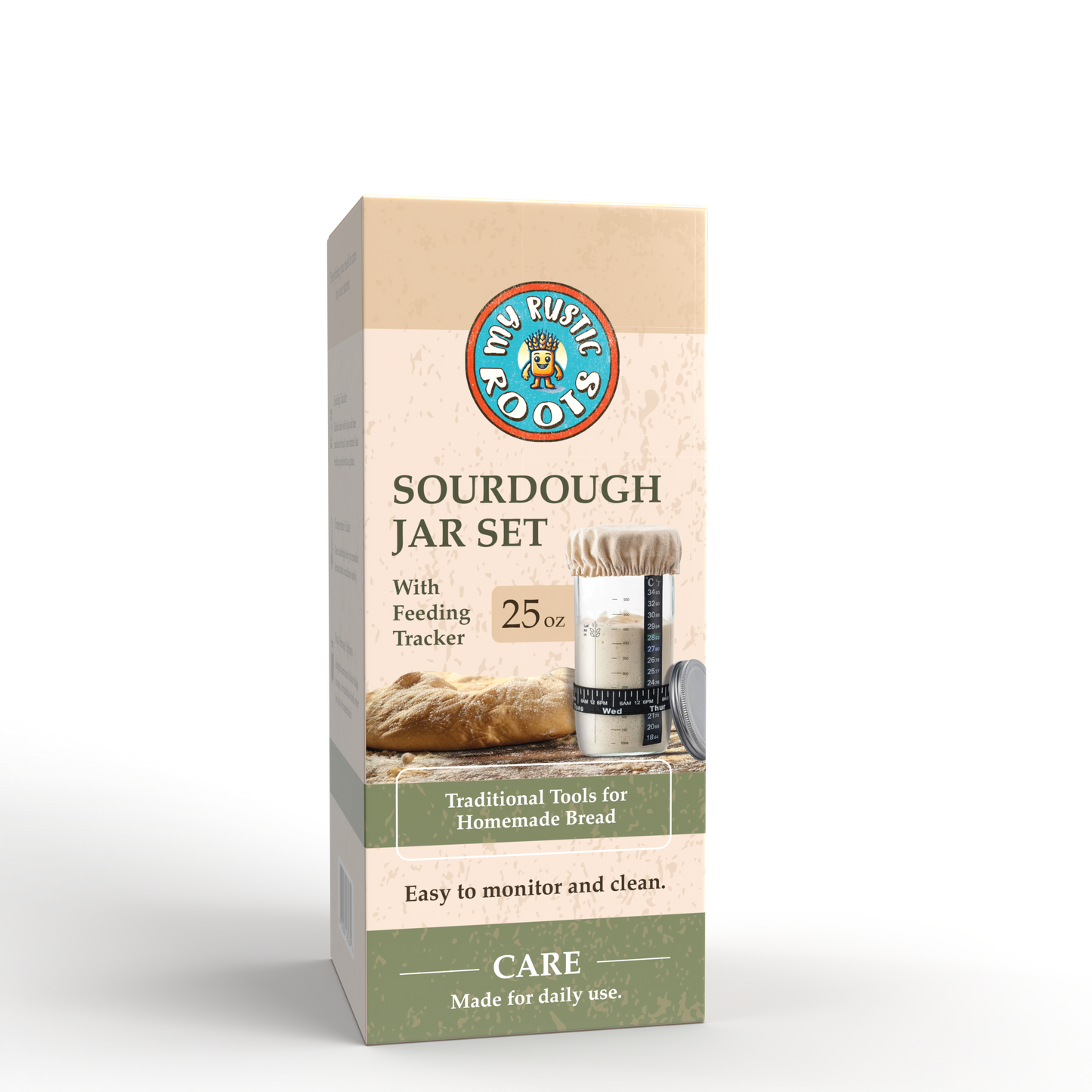 Sourdough Starter Jar Kit – BONUS BAG OF STARTER