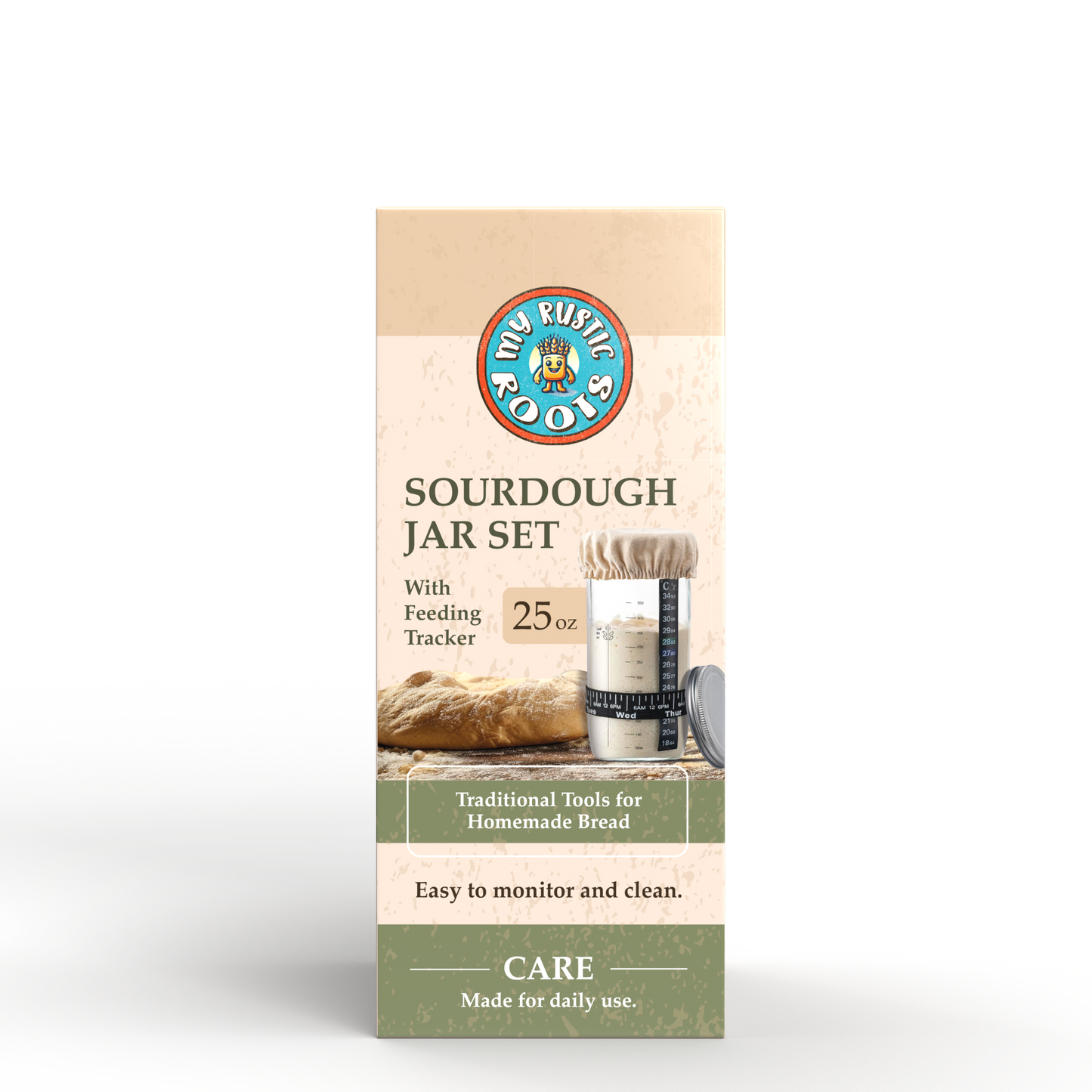 Sourdough Starter Jar Kit – BONUS BAG OF STARTER