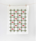 Red Truck Christmas Tree Tea Towel