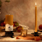 Pair of Hand-Dipped Beeswax Taper Candles