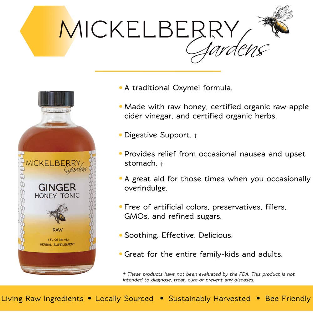 Ginger Honey Tonic: 4oz