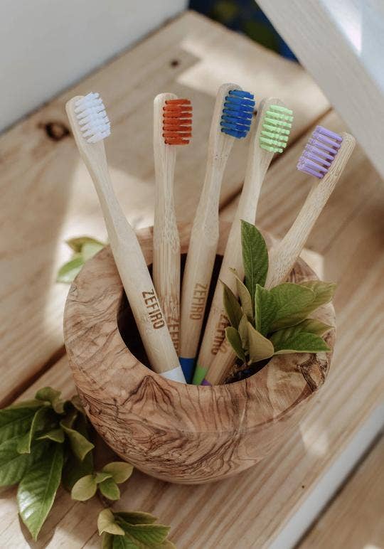 Bamboo Kid's Toothbrush - Green