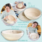 10"  Round Bread  Proofing Basket Rattan bowl w/cloth Liner