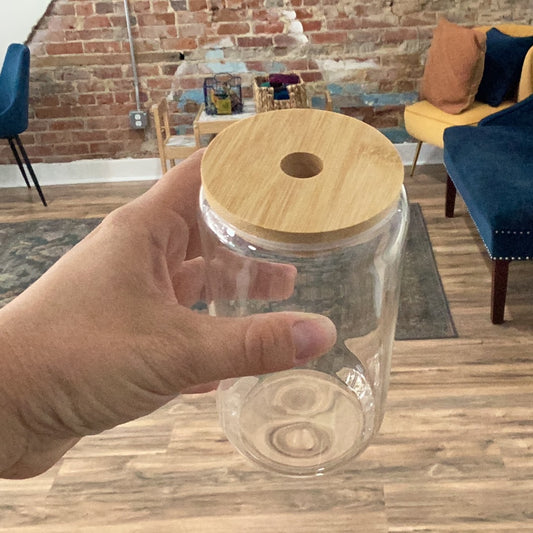 Rounded Glass Jars + Lid