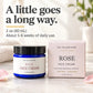 Rose Face Cream 2 oz jar and pink gift box by The Yellow Bird