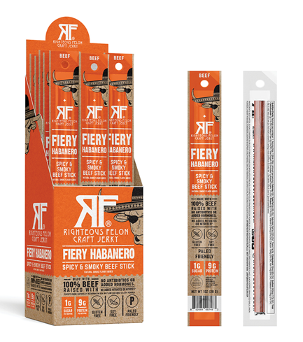Fiery Habanero Beef Stick - 24 Pack