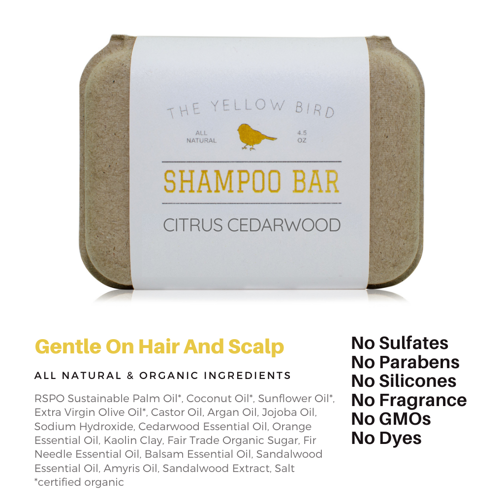 Citrus Cedarwood Shampoo Bar
