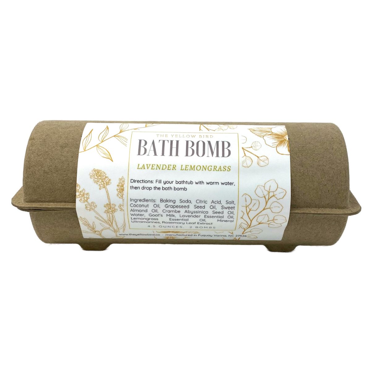 Lavender Lemongrass Bath Bomb - 2 Pack