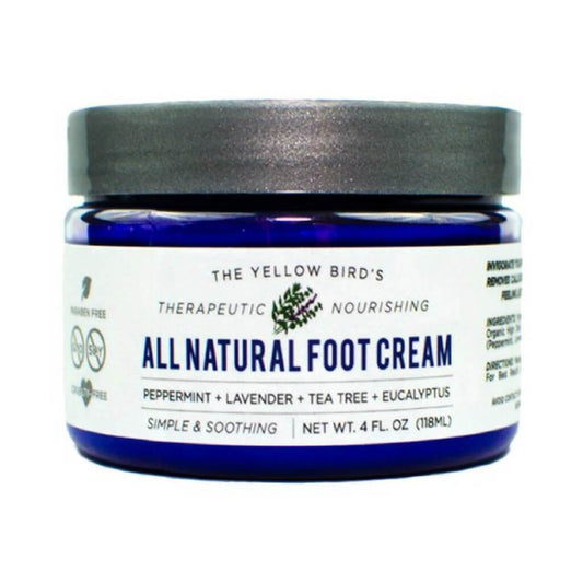 handmade all natural foot cream to heal and soothe achy feet