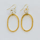 Clay Oval Hoop Earring