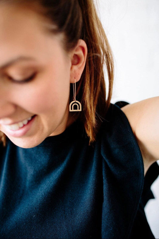 Golden Bow Earrings