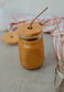 Bamboo Jar Lid - With Hole