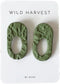 Oval cut statement stud